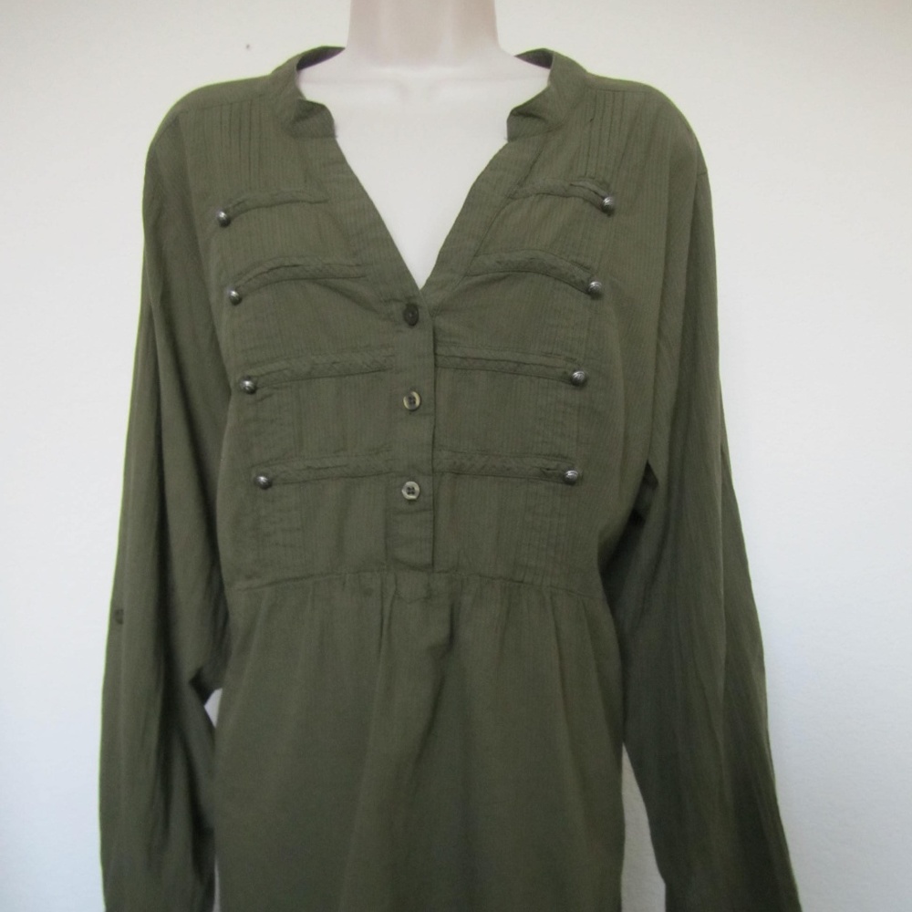 Torrid Womens Mandarin Collar Tunic Top Size 3